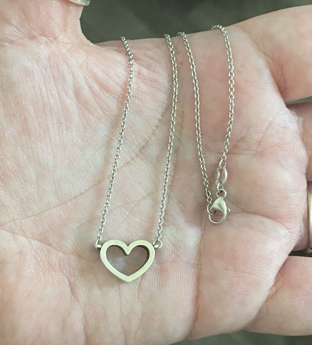James Avery Petite Heart Necklace 18”